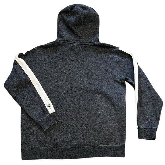 Goat USA New York Hoodie Mens Blue‎ Sweatshirt Pullover Embroidered Drawstring L - Picture 2 of 12